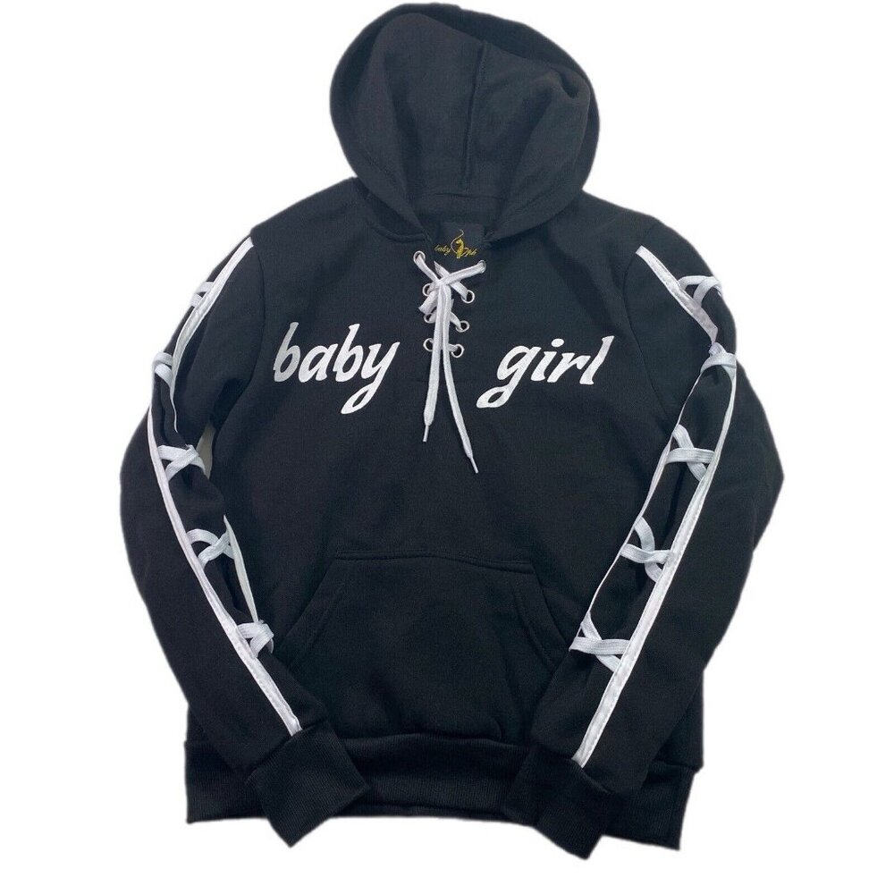 Baby Phat Women Sweatshirt Hoodie Baby Girl Logo Long Sleeve Pullover Y2K Sz Sm
